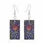 Tulip ceramic hook earrings